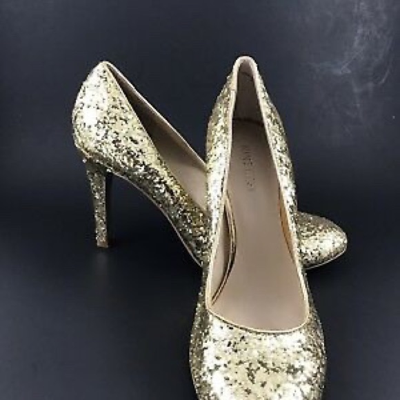 Nine West gold heels with glitter - Picture 7 of 7